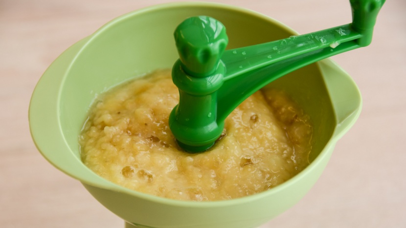 the banana puree was reasonably smooth in consistency, yet minimal...