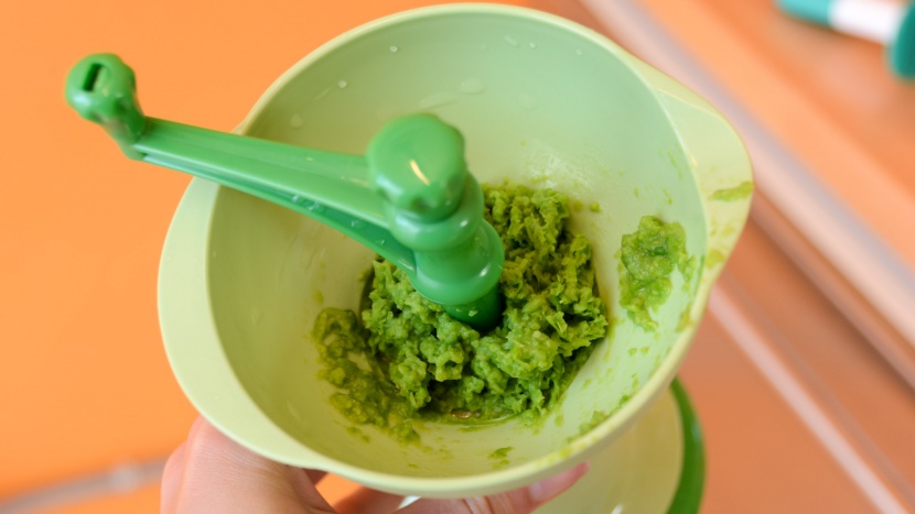 the green sprouts fresh baby food mill yielded a small quantity of...