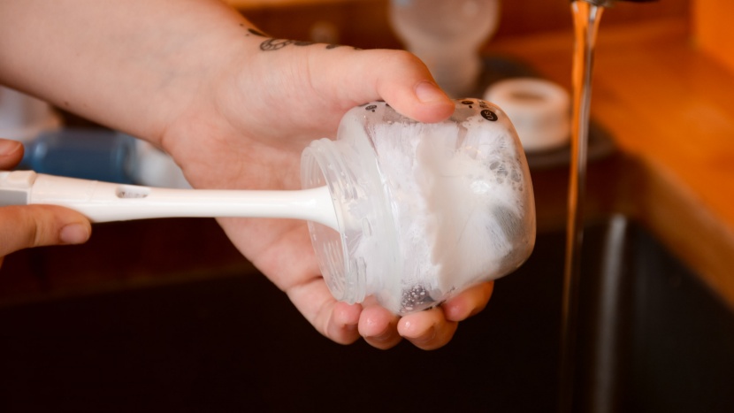 baby bottle brush - using the oxo tot brush was the easiest and fastest way to get a...