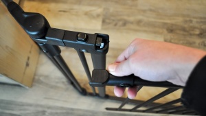 The Toddleroo latch is a push-button operation that is truly one...