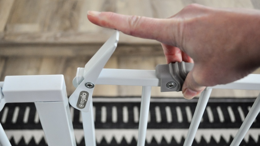 baby gate - not all of the gates have truly easy to use latches and the regalo...
