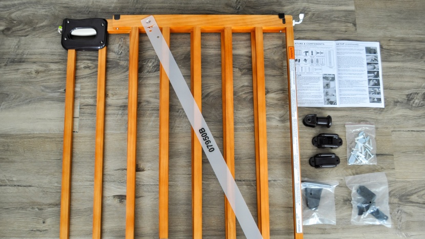 baby gate - the assembly and installation of the stairway gate are more...