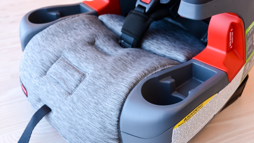 the britax clicktight has a nicely padded seat with cup holders and...