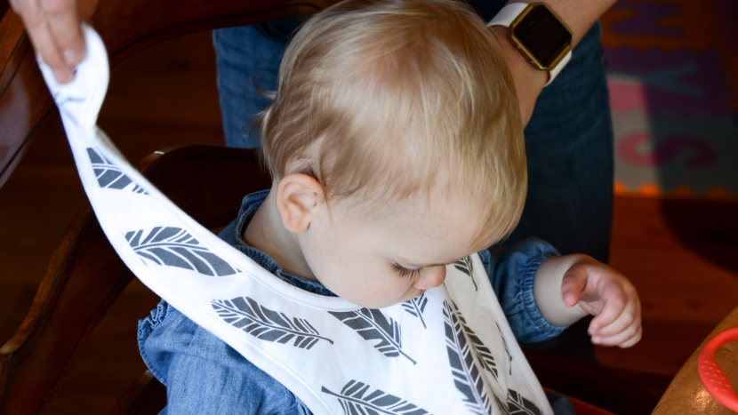 baby bib - the kudl absorbent baby toddler bib is soft and absorbent.