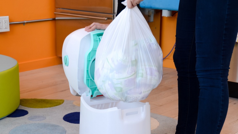 creative baby tidy - although changing the bag was our least favorite part of this pail...