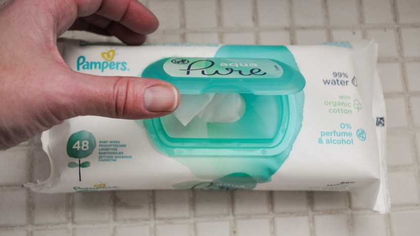 baby wipes - the aqua pure wipes are not as pure as the advertising proclaims but...