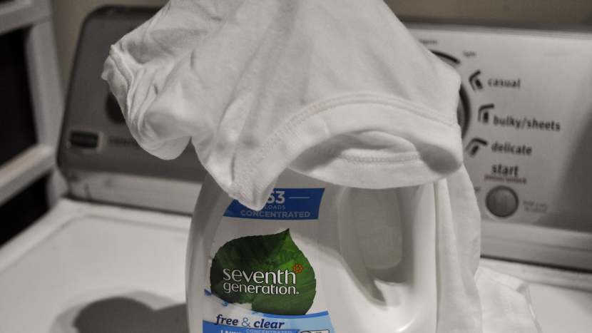 baby detergent - seventh generation tackled poo better than some of the competition...