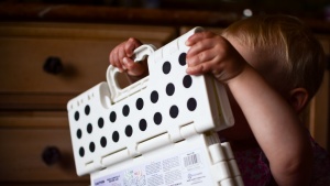 The HandyLaundry features a handle, and as a lightweight product, it...