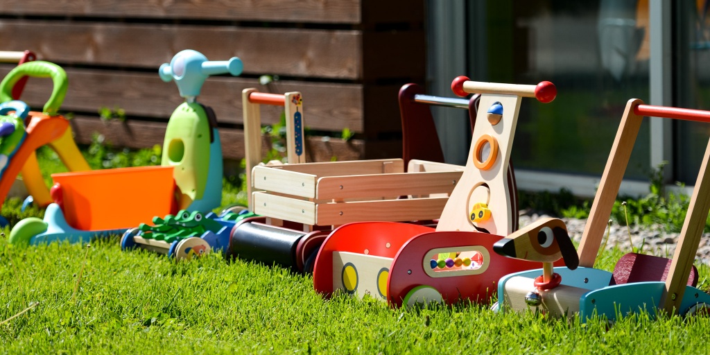 Wooden baby cheap walker wagon