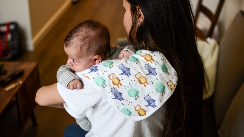 burp cloth - the copper pearl was able to absorb and retain a very large amount...