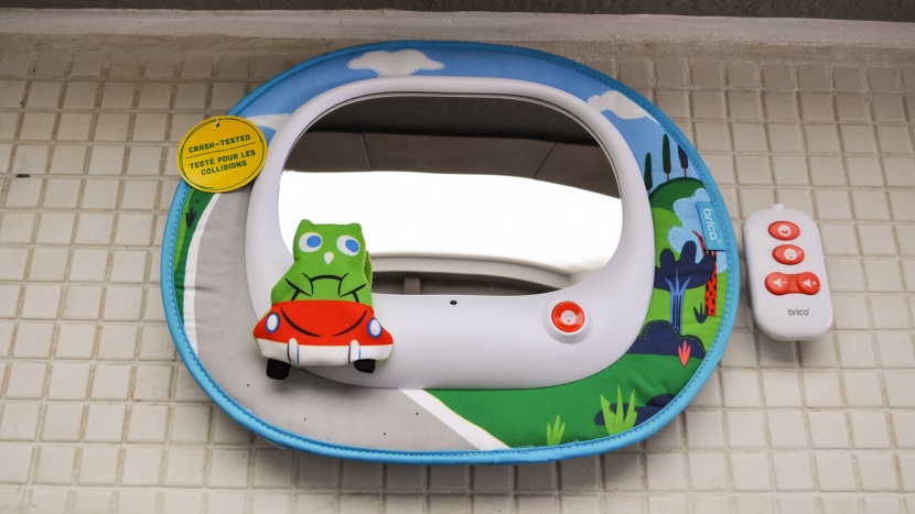 baby mirror for car - the brica has a sleepy song and light show and a happy entertainment...