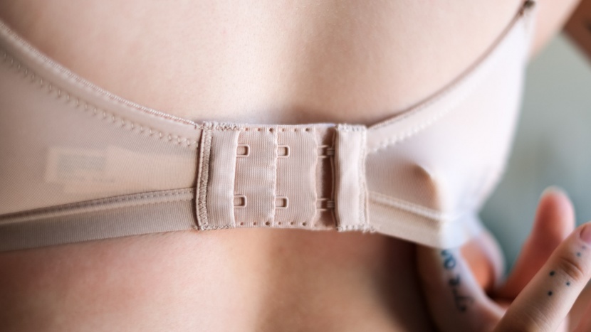 the on gossamer next to nothing has a rear hook and eye closure with...