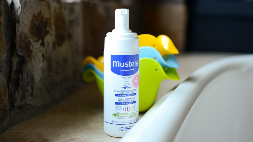 baby shampoo - the mustela shampooing mousse for cradle cap comes in a smaller...