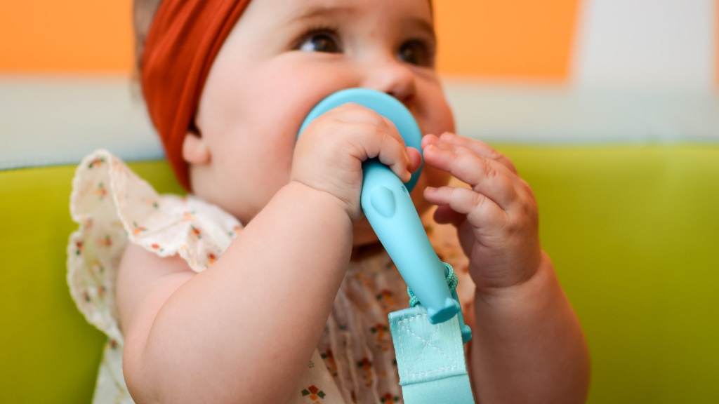 teething toy - to keep baby interested and distracted from teething pain, a teether...