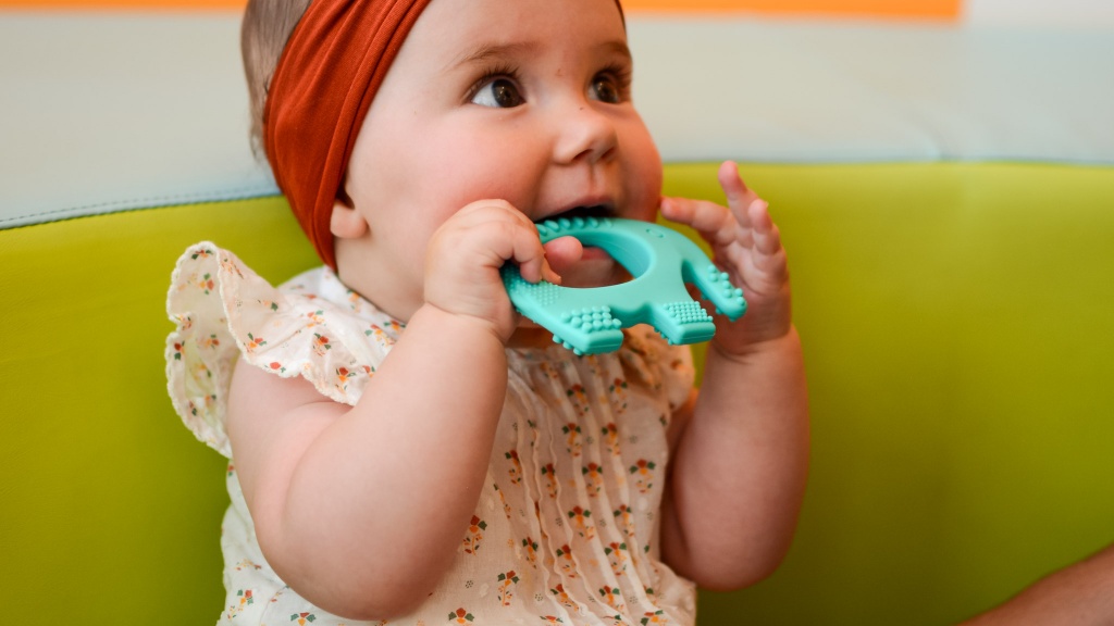 Buy Baby Teether - 4 Silicone Sensory Baby Teething Ring Toys - Fun,  Colorful and BPA-Free - Soothing Pain and Drool Proof Infant Toys - Solve  Teething Now Online at desertcartINDIA