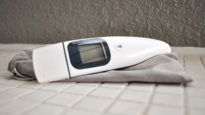 The large screen on this thermometer makes reading temperatures a...