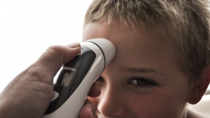 The iProven works on the forehead for a less invasive temperature...