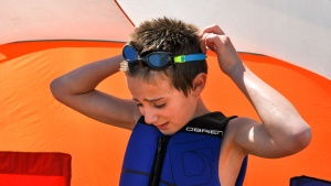 Despite its other charms, the Speedo goggles were harder to adjust...