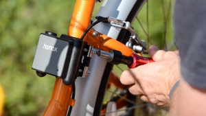 The Hamax mounting box is somewhat larger than that found on the...