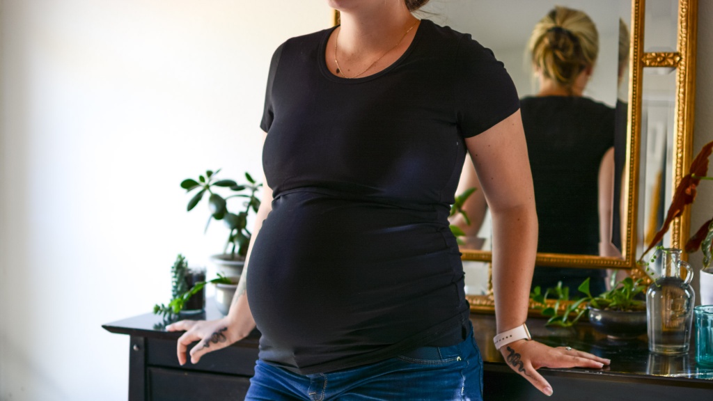 Summer Pregnant Mom Prints Loose Nursing Tops Postpartum Mommy