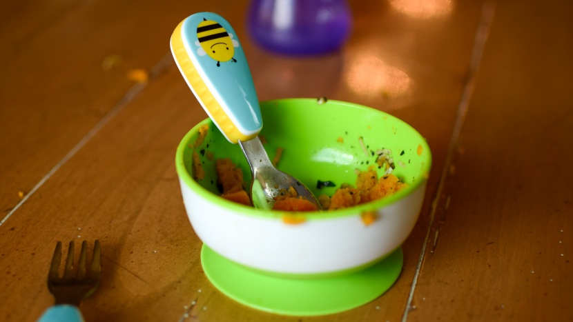 toddler utensil - the skip hop has an adorable graphic on its handle, but we observed...