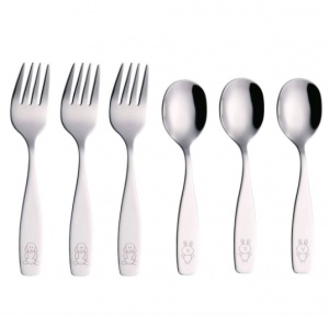 Lot Of 22 Feeding 16 Spoons, 5 Forks & 1 Knife Children Toddler