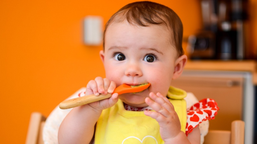 baby spoon - the avanchy feeding spoons are constructed of silicone with a bamboo...