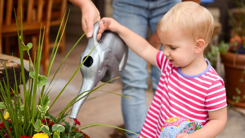 kid watering can - the cado elephant watering can is inexpensive and best for reaching...