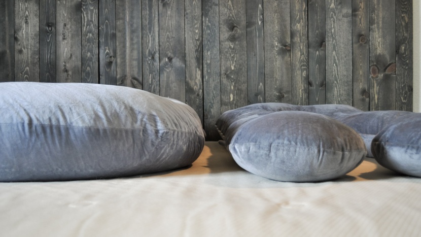pregnancy pillow - the chilling home (above left) pillow has significantly more fluff...