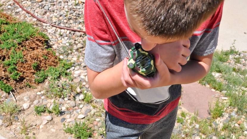 kids walkie talkies - the antenna on the talkies watches is long and gets in the way when...