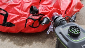 Even using an electric pump, the Hydrant took far longer to inflate...