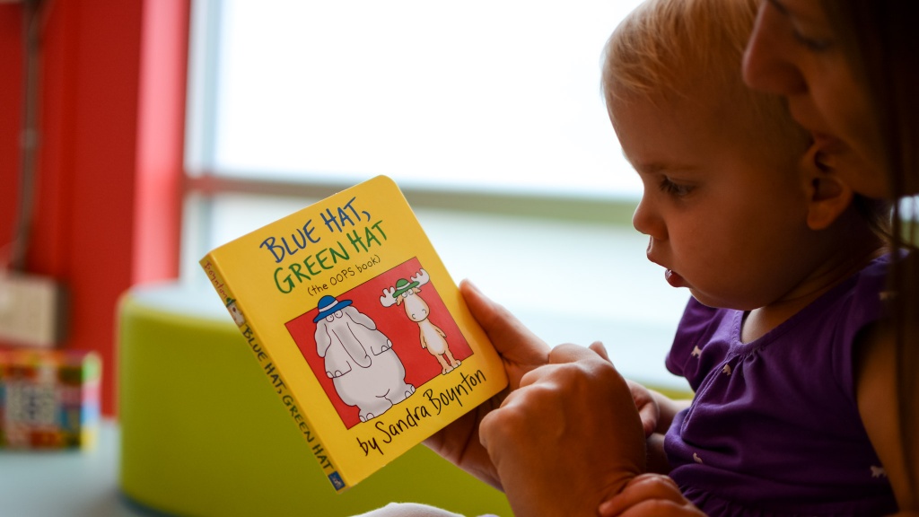 baby gifts - humor in toddler books, like &quot;blue hat, green hat,&quot; keeps it simple...