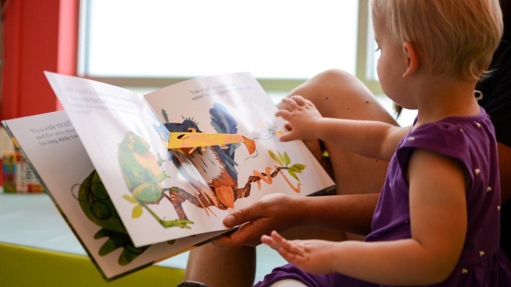 toddler books - the wide-mouthed frog is an excellent pop-up book with a funny ending.