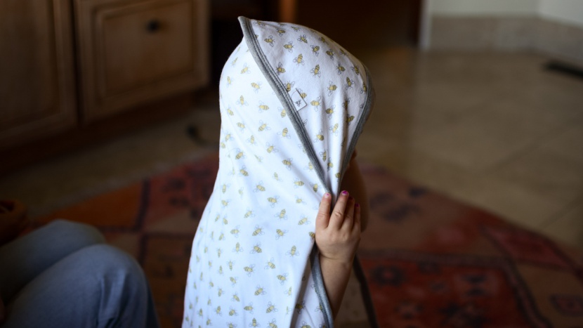 baby towel - the burt&#039;s bees is a simple towel that has a nice-sized hood for...