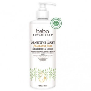 babo botanicals sensitive baby shampoo & wash