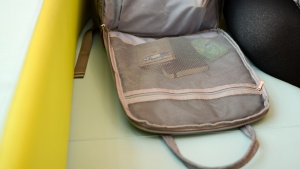 The suitcase-style opening makes it easy to access the bottom of the...