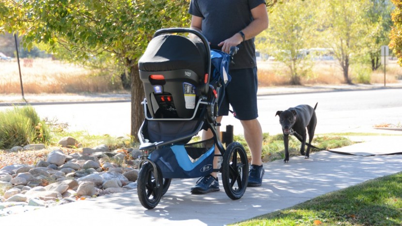 full size stroller - many strollers offer adapters to start strolling using your infant...