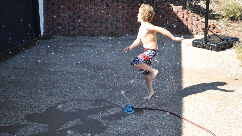 kids sprinkler - there is so much water coming from the kadon, you&#039;ll be soaked in...