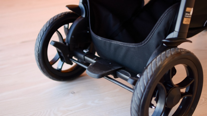 peg perego booklet 50 combo - the brake pedal on the booklet 50 is large and easy to set and...