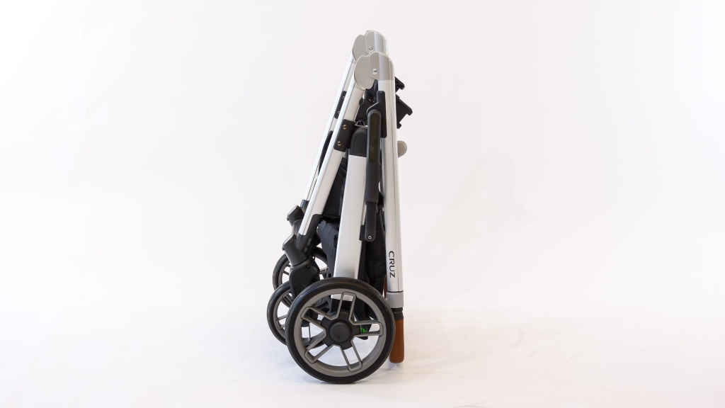 stroller and car seat combo - the cruz folds surprisingly small for a full-size stroller. it is...