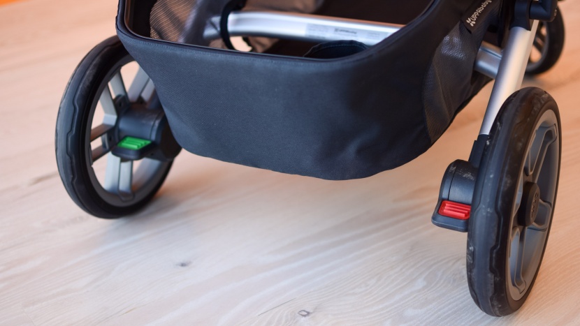 uppababy cruz v2 combo - the cruz has two brake pedals to make it easier to see if the brakes...