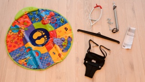 jolly jumper exerciser + playmat