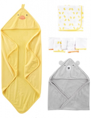 Bamboo Baby Towel - XL Hooded Baby Bath Towel - Complete Set with Bath –  SmilingGaia