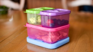 The Rubbermaid LunchBlox comes with an ice pack, and the containers...