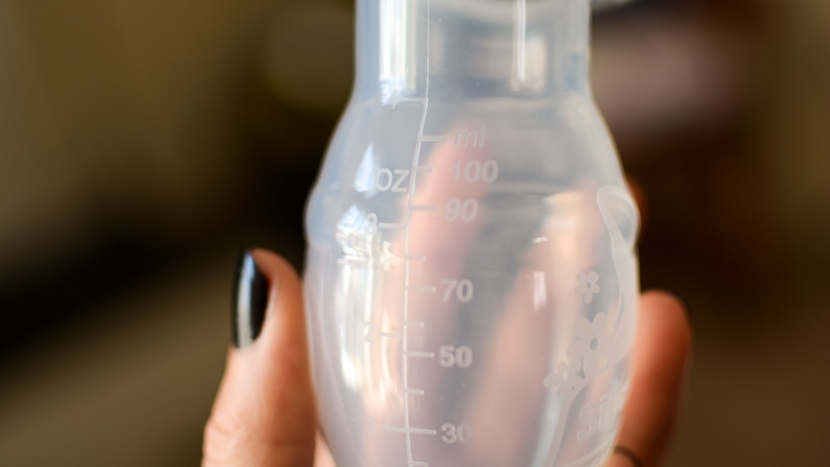 the haakaa is a single silicone unit you squeeze before centering on...