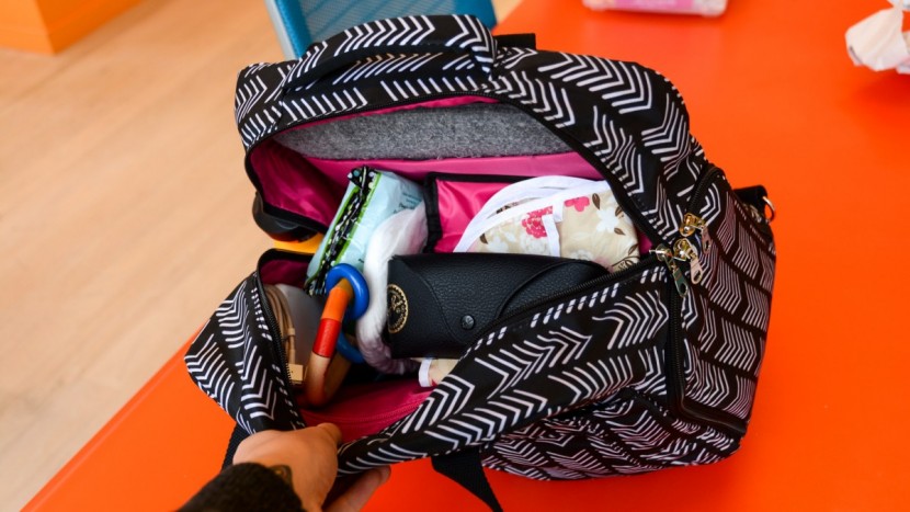 breast pump bag - the kelly has a large main compartment and a place for your laptop...