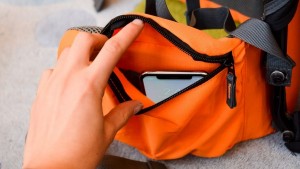 The waistband pockets on the LuvdBaby are large and have a zipper...