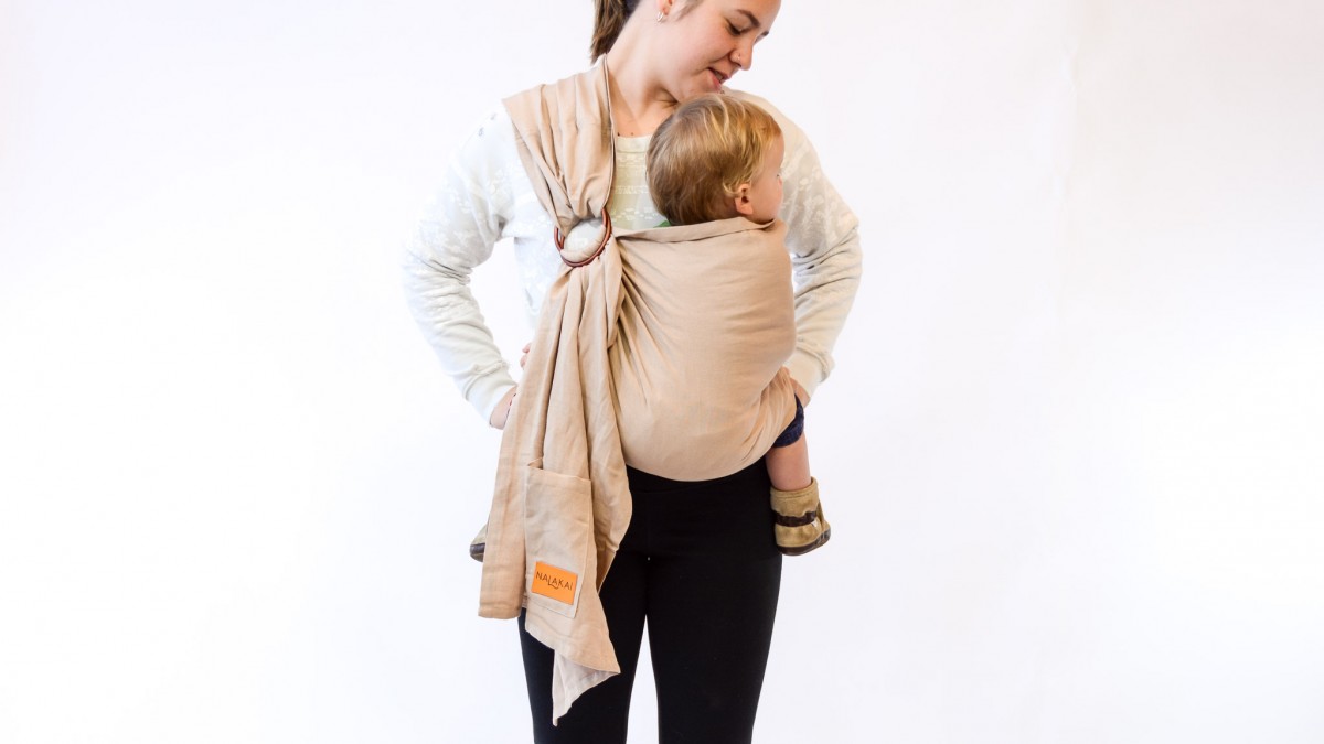 Cotton Ring Sling Baby Carrier  Multiple Carrying Positions
