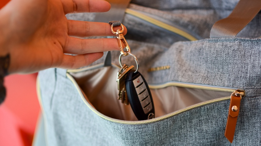 a keychain hook is helpful for quick key retrieval.