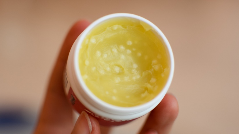 earth mama nipple butter has a good texture, but the small white...